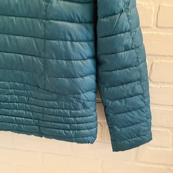 Nanette Lepore Puffer Jacket Outdoor Teal Blue Down Lighweight Lined S - Picture 7 of 16